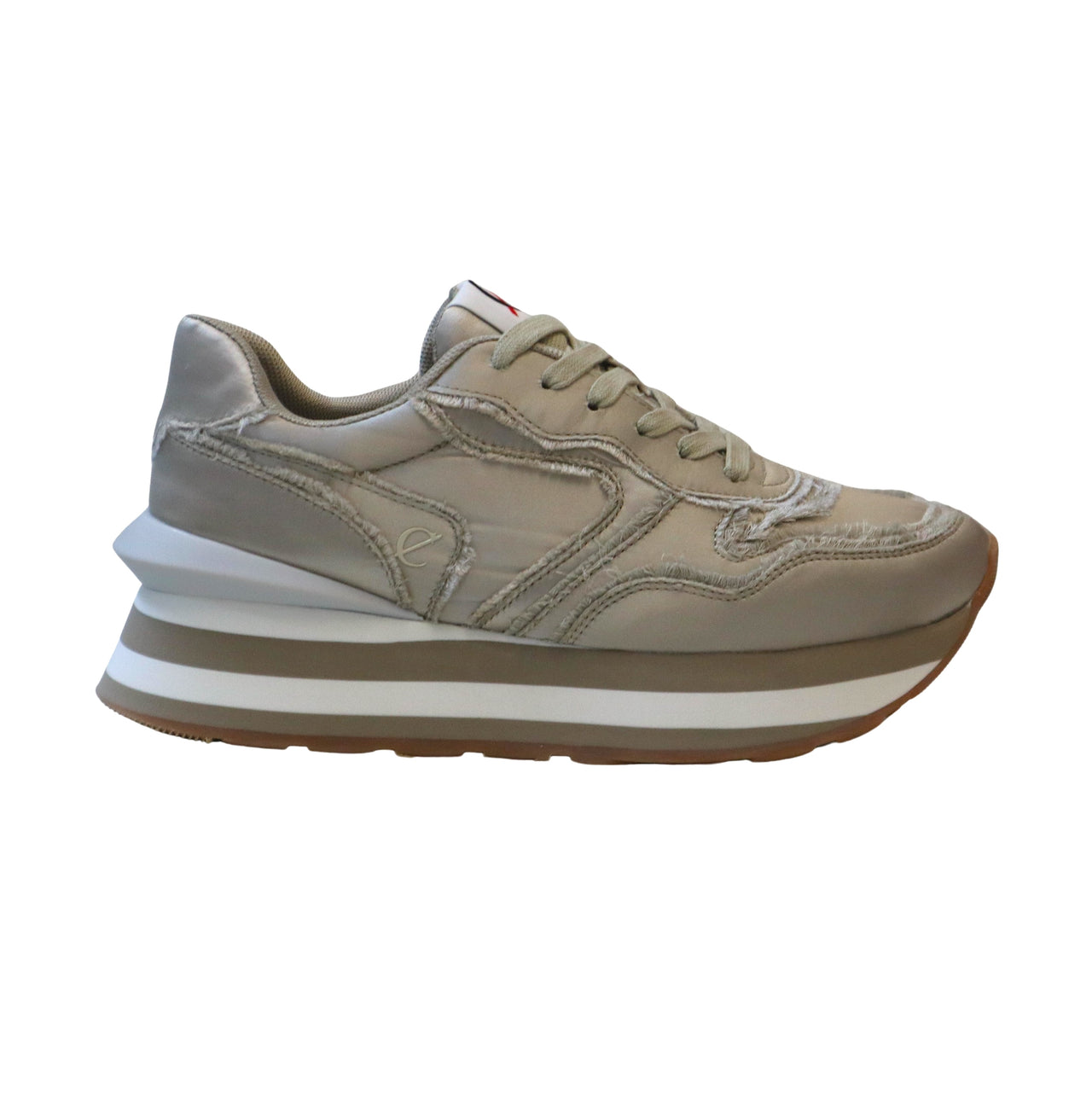 CAFèNOIR scarpe donna sneaker lacci zeppa C1DL9000 W030 BEIGE estate 2025