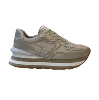 Thumbnail for CAFèNOIR scarpe donna sneaker lacci zeppa C1DL9000 W030 BEIGE estate 2025
