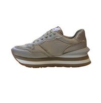 Thumbnail for CAFèNOIR scarpe donna sneaker lacci zeppa C1DL9000 W030 BEIGE estate 2025