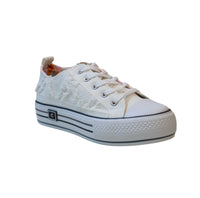 Thumbnail for CAFèNOIR scarpe donna sneaker denim bassa C1DM9101 W001 BIANCO estate 2025