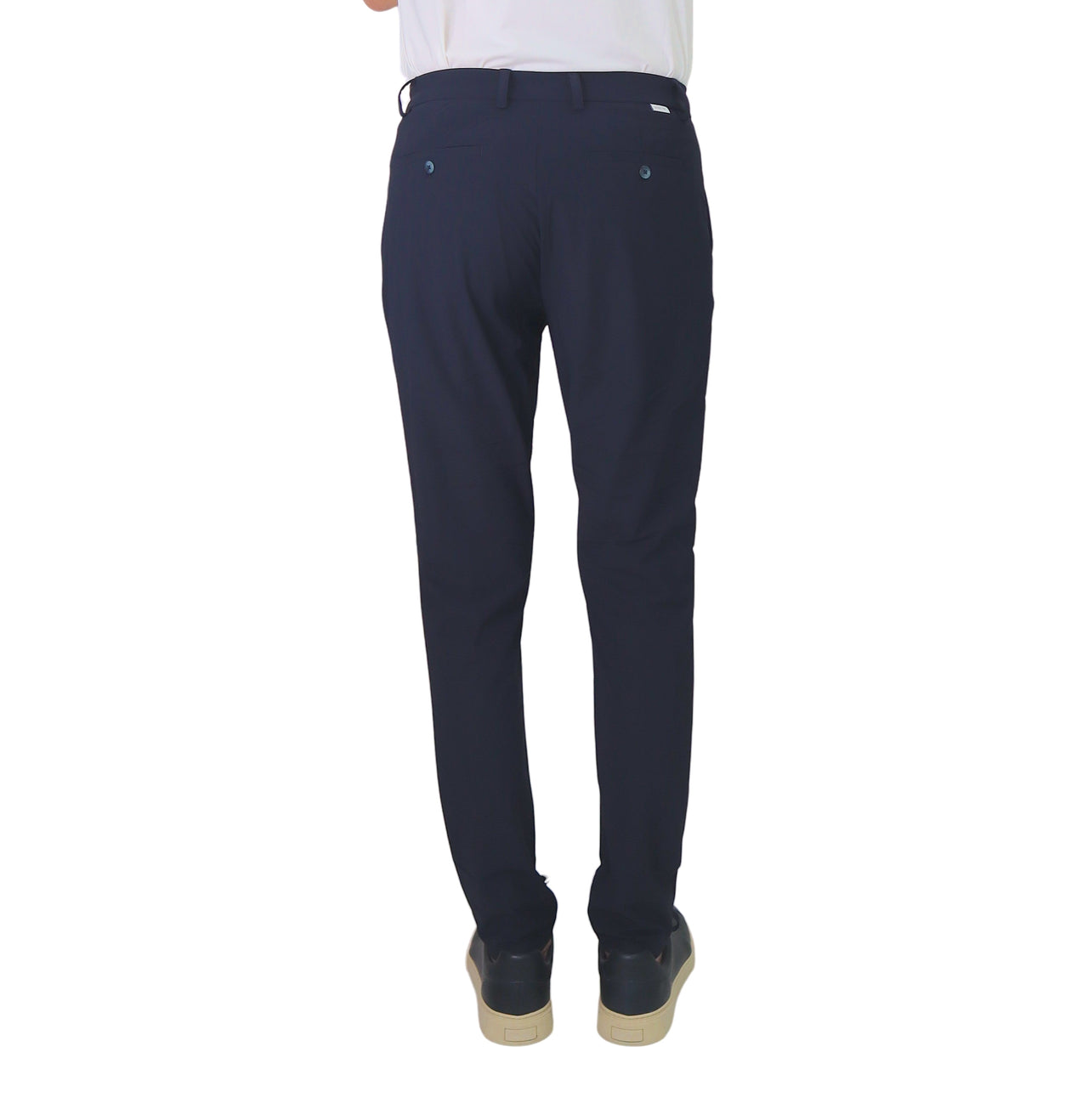 DISTRETTO 12 pantaloni uomo no stiro stretch 34 YORK ACTIVE PA1585 0003 BLU estate 2025