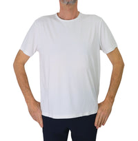 Thumbnail for DISTRETTO 12 t-shirt uomo stretch tessuto tecnico T-SHIRT T-ACTIVE TS1563 0001 BIANCO estate 2025