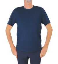 Thumbnail for DISTRETTO 12 t-shirt uomo cotone mako girocollo T-SHIRT SCOT TS1565 0003 BLU estate 2025