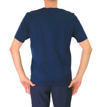 Thumbnail for DISTRETTO 12 t-shirt uomo cotone mako girocollo T-SHIRT SCOT TS1565 0003 BLU estate 2025