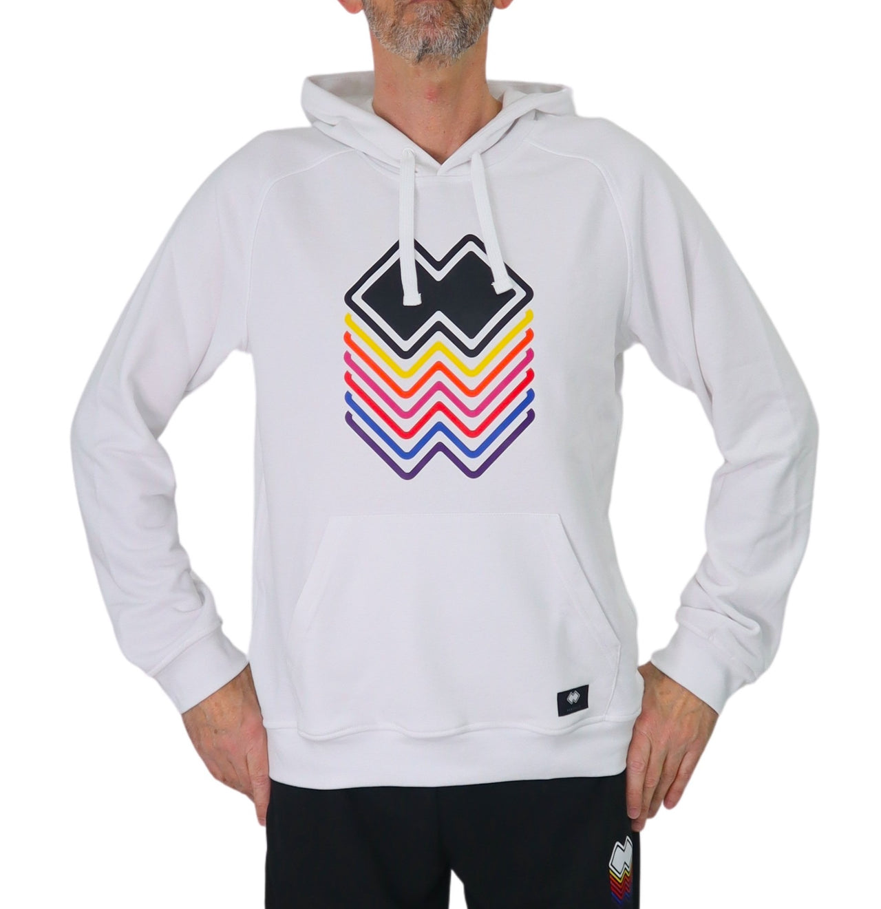 ERREA' REPUBLIC felpa uomo cotone cappuccio stampa GFX R31G0L0Z00010 BIANCO estate 2025