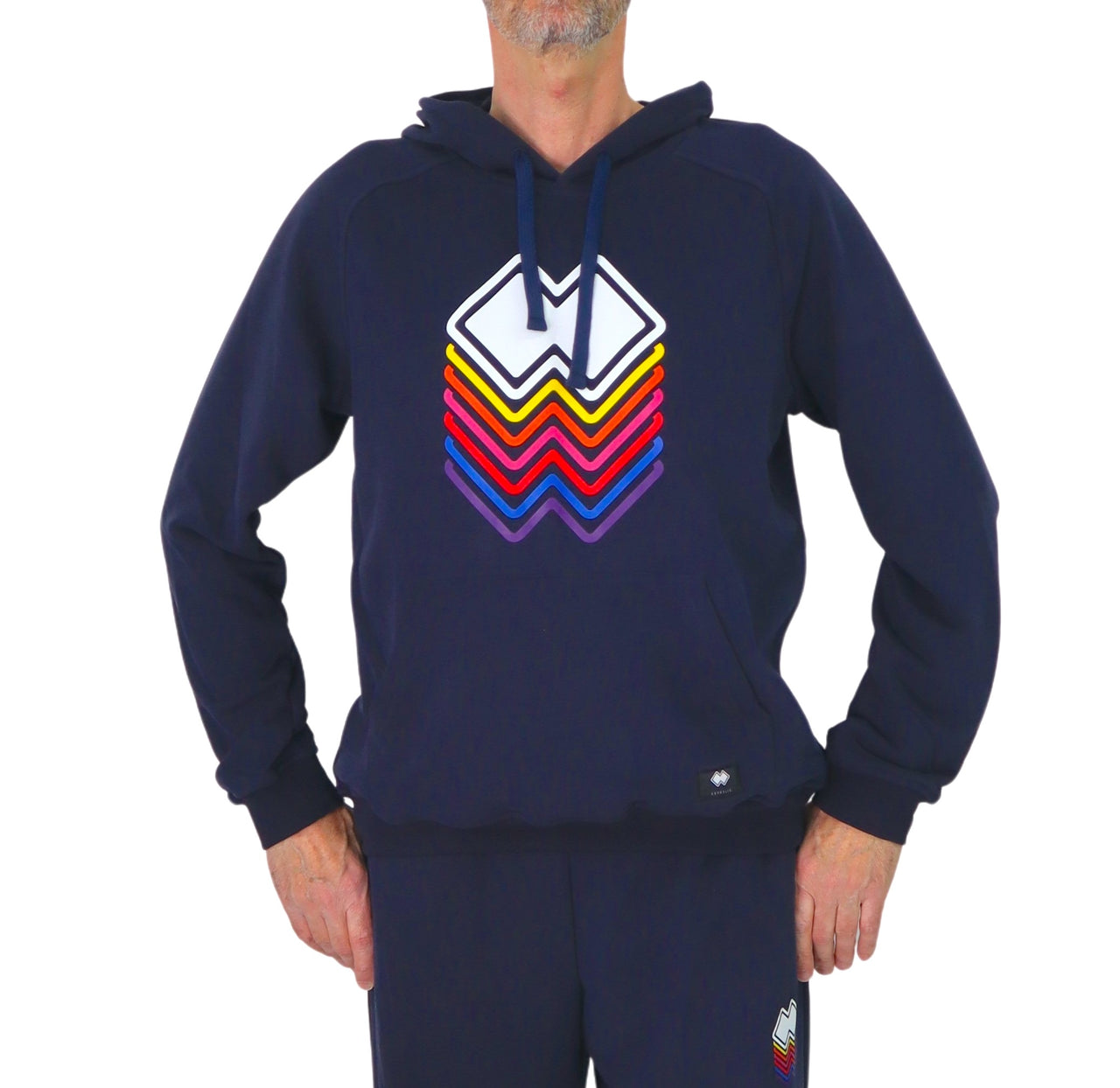 ERREA' REPUBLIC felpa uomo cotone cappuccio stampa GFX R31G0L0Z00090 BLU estate 2025