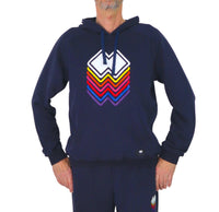 Thumbnail for ERREA' REPUBLIC felpa uomo cotone cappuccio stampa GFX R31G0L0Z00090 BLU estate 2025