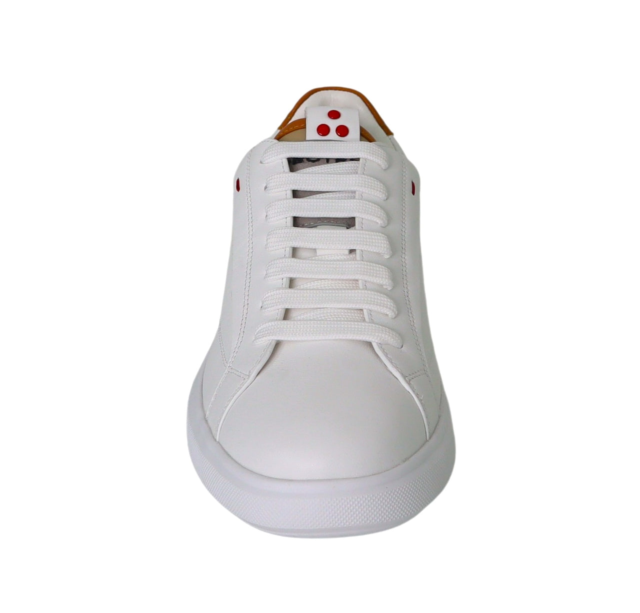 PEUTEREY scarpe sneaker uomo pelle QUARTER PEU552299011309 457 BIANCO CUOIO estate 2025