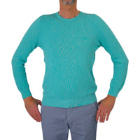 Thumbnail for HARMONT&BLAINE maglione uomo girocollo cotone HRN083 030763 647 VERDE ACQUA estate 2025