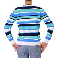 Thumbnail for HARMONT&BLAINE maglione uomo girocollo righe HRN752 030763 647 MULTICOLOR estate 2025