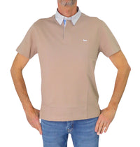 Thumbnail for HARMONT&BLAINE polo uomo cotone collo camicia LRN003 S08 020004 230 BEIGE estate 2025
