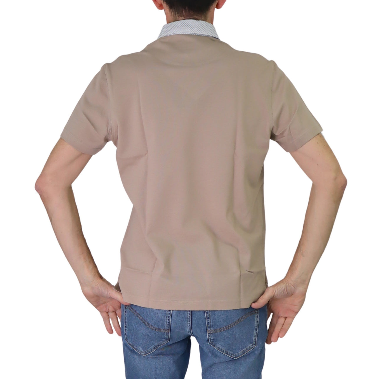 HARMONT&BLAINE polo uomo cotone collo camicia LRN003 S08 020004 230 BEIGE estate 2025