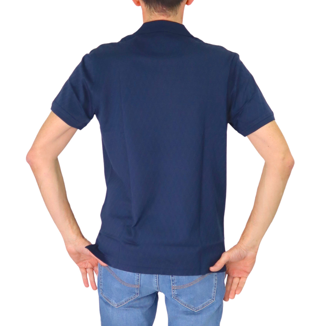 HARMONT&BLAINE polo uomo cotone manica corta LRN421 021803 801 BLU estate 2025