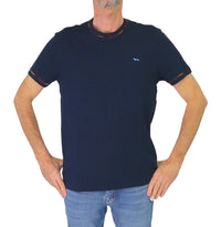 Thumbnail for HARMONT&BLAINE t-shirt uomo cotone girocollo IRN257 021813 801 BLU estate 2025