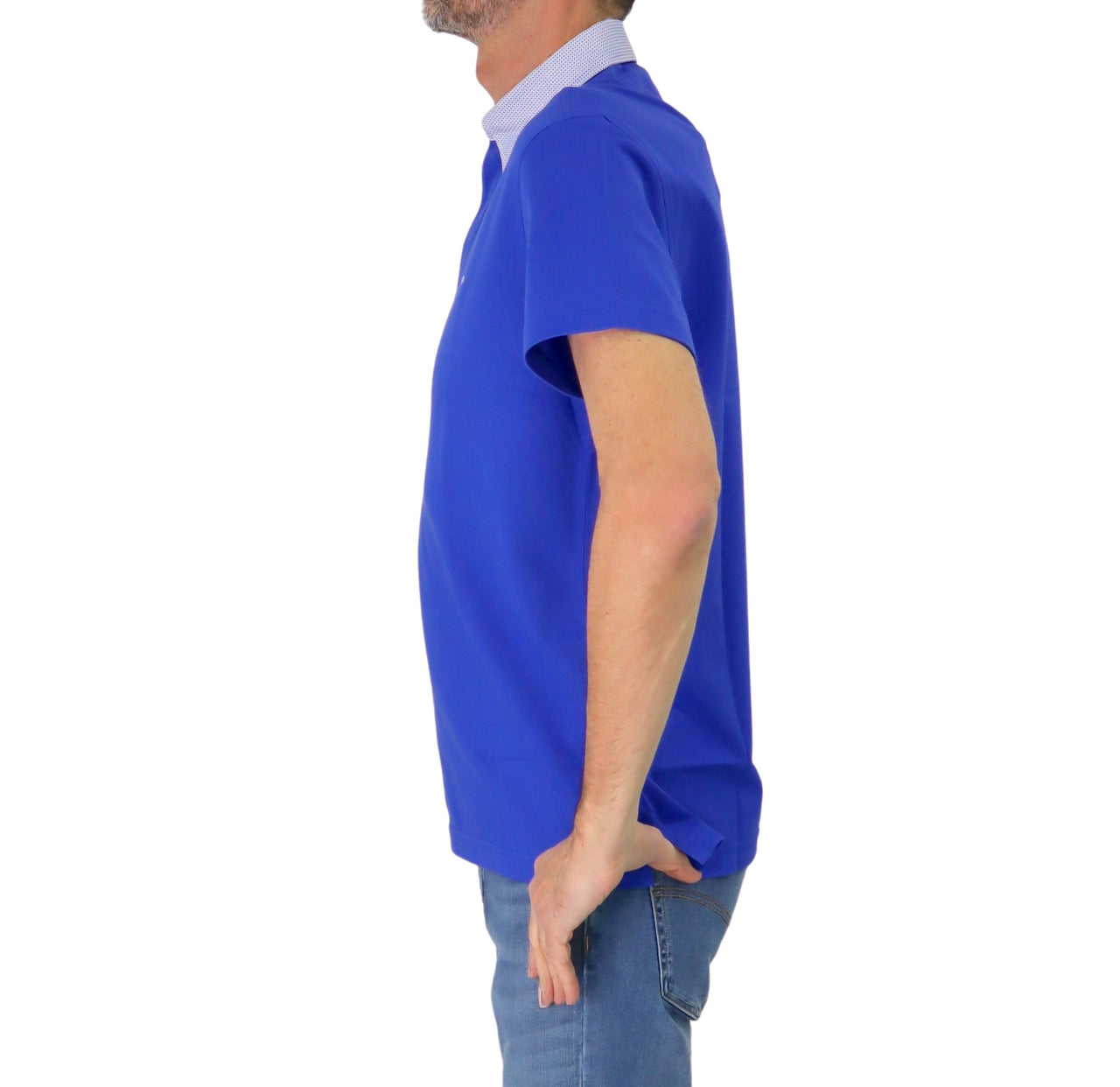 HARMONT&BLAINE polo uomo cotone collo camicia LRN003 S15 020004 844 BLUETTE estate 2025