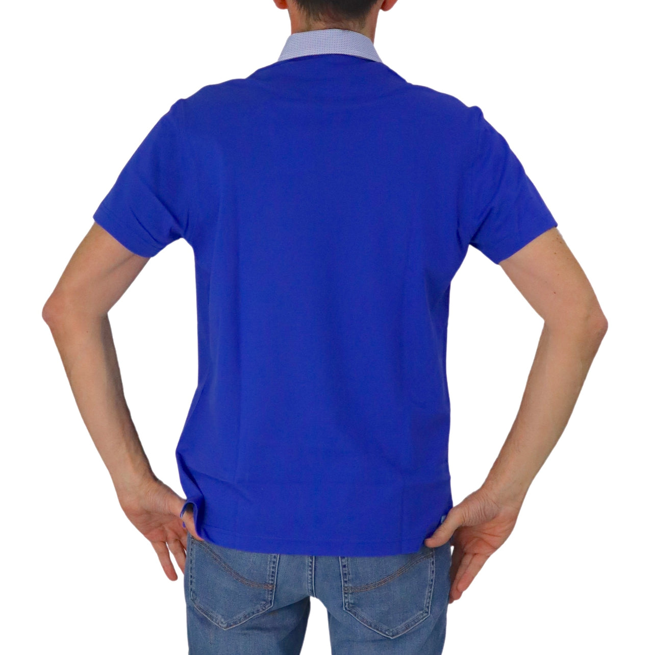 HARMONT&BLAINE polo uomo cotone collo camicia LRN003 S15 020004 844 BLUETTE estate 2025