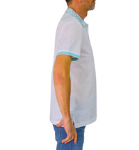 Thumbnail for HARMONT&BLAINE polo uomo cotone collo fantasia LRN375 021215 100 BIANCO estate 2025