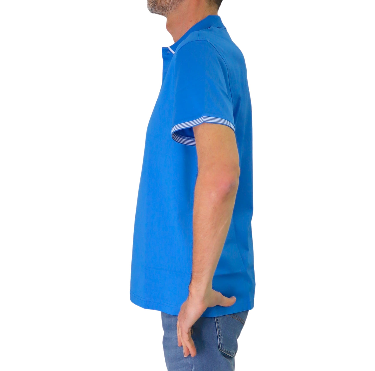 HARMONT&BLAINE polo uomo cotone stretch LRN427 020455 855 TURCHESE estate 2025