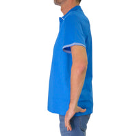 Thumbnail for HARMONT&BLAINE polo uomo cotone stretch LRN427 020455 855 TURCHESE estate 2025