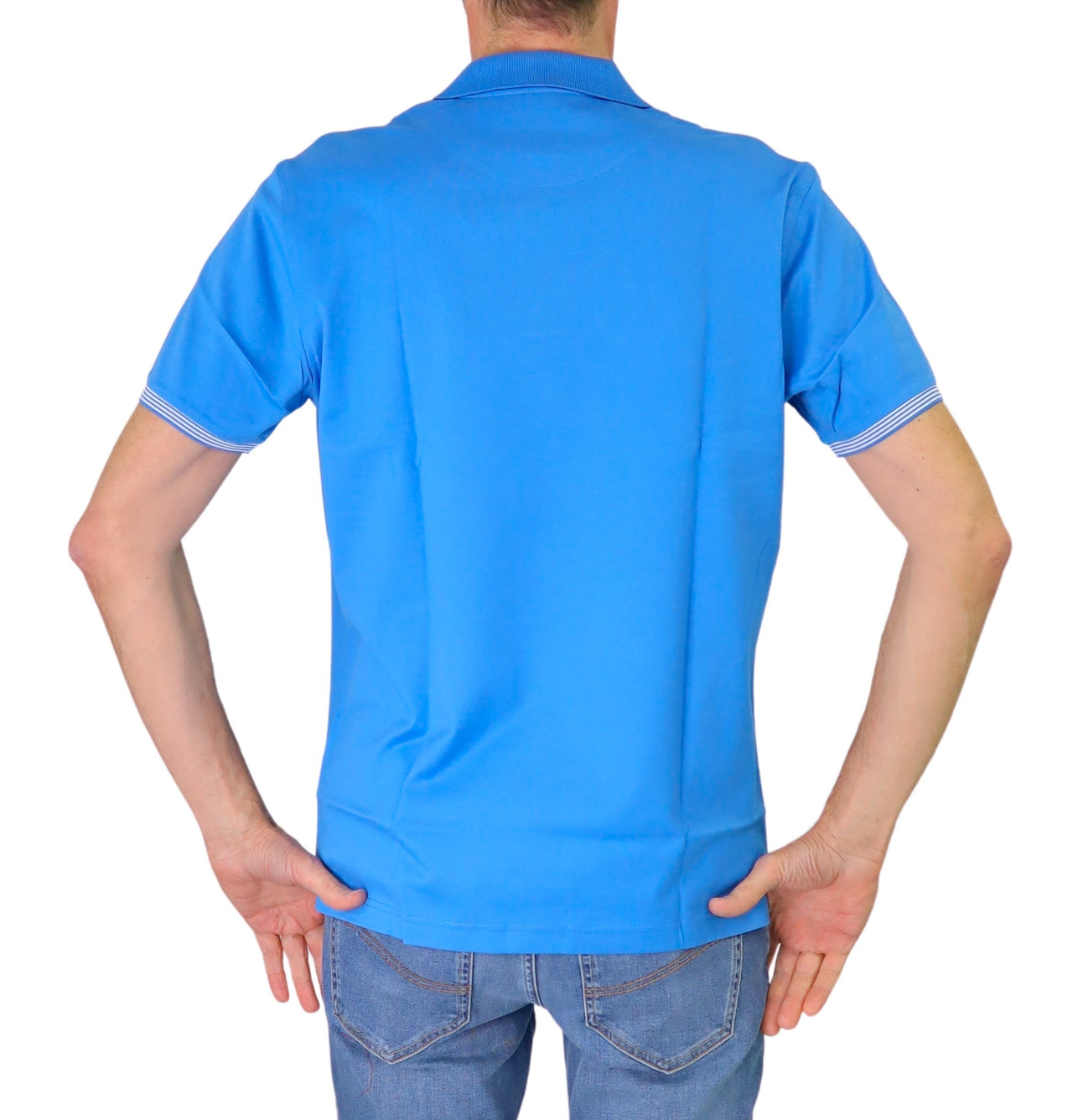 HARMONT&BLAINE polo uomo cotone stretch LRN427 020455 855 TURCHESE estate 2025