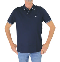 Thumbnail for HARMONT&BLAINE polo uomo cotone stretch LRN427 020455 801 BLU estate 2025