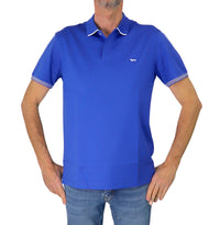 Thumbnail for HARMONT&BLAINE polo uomo cotone stretch LRN427 020455 844 BLUETTE estate 2025