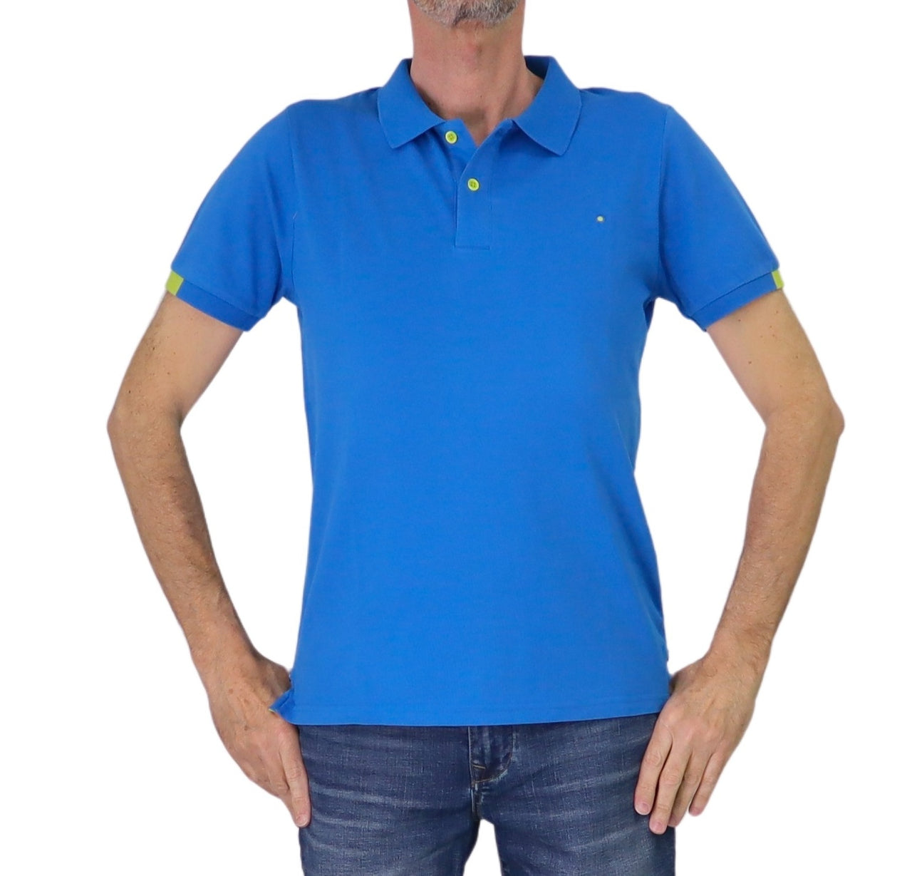 SHOCKLY polo uomo manica corta cotone POLO SMART 2X2012 BLUE TURCHESE estate 2025
