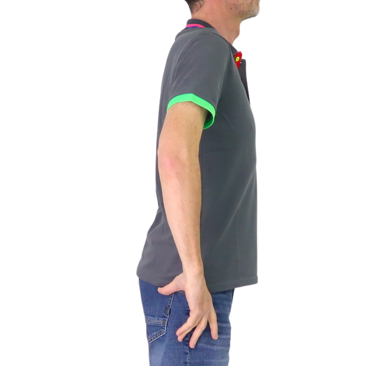SHOCKLY polo uomo manica corta cotone POLO CRAZY 2X5806 ANTRAX GRIGIO estate 2025