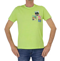 Thumbnail for SHOCKLY t-shirt uomo cotone manica corta TS HAND HOLIDAY 2T6527 GREEN VERDE LIME estate 2025