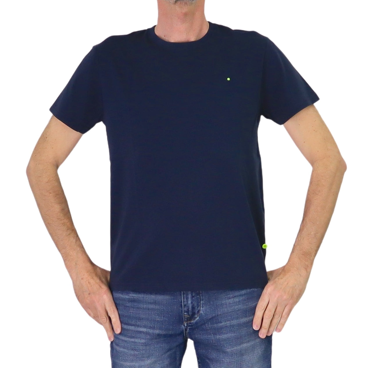 SHOCKLY t-shirt uomo cotone girocollo manica corta TS CLEAN 2T1019 NIGHT BLU estate 2025