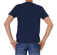 Thumbnail for SHOCKLY t-shirt uomo cotone girocollo manica corta TS CLEAN 2T1019 NIGHT BLU estate 2025
