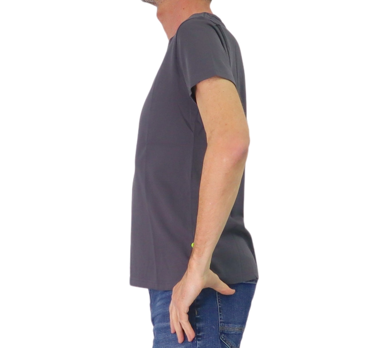 SHOCKLY t-shirt uomo cotone girocollo manica corta TS CLEAN 2T1006 ANTRAX GRIGIO estate 2025