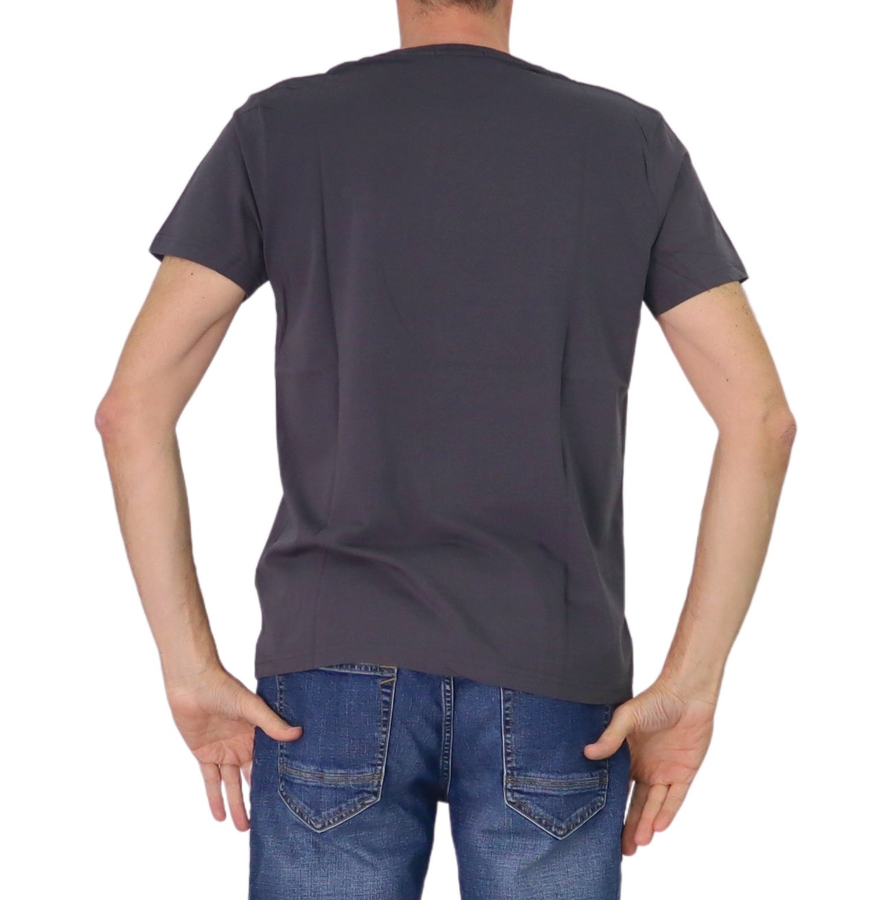 SHOCKLY t-shirt uomo cotone girocollo manica corta TS CLEAN 2T1006 ANTRAX GRIGIO estate 2025