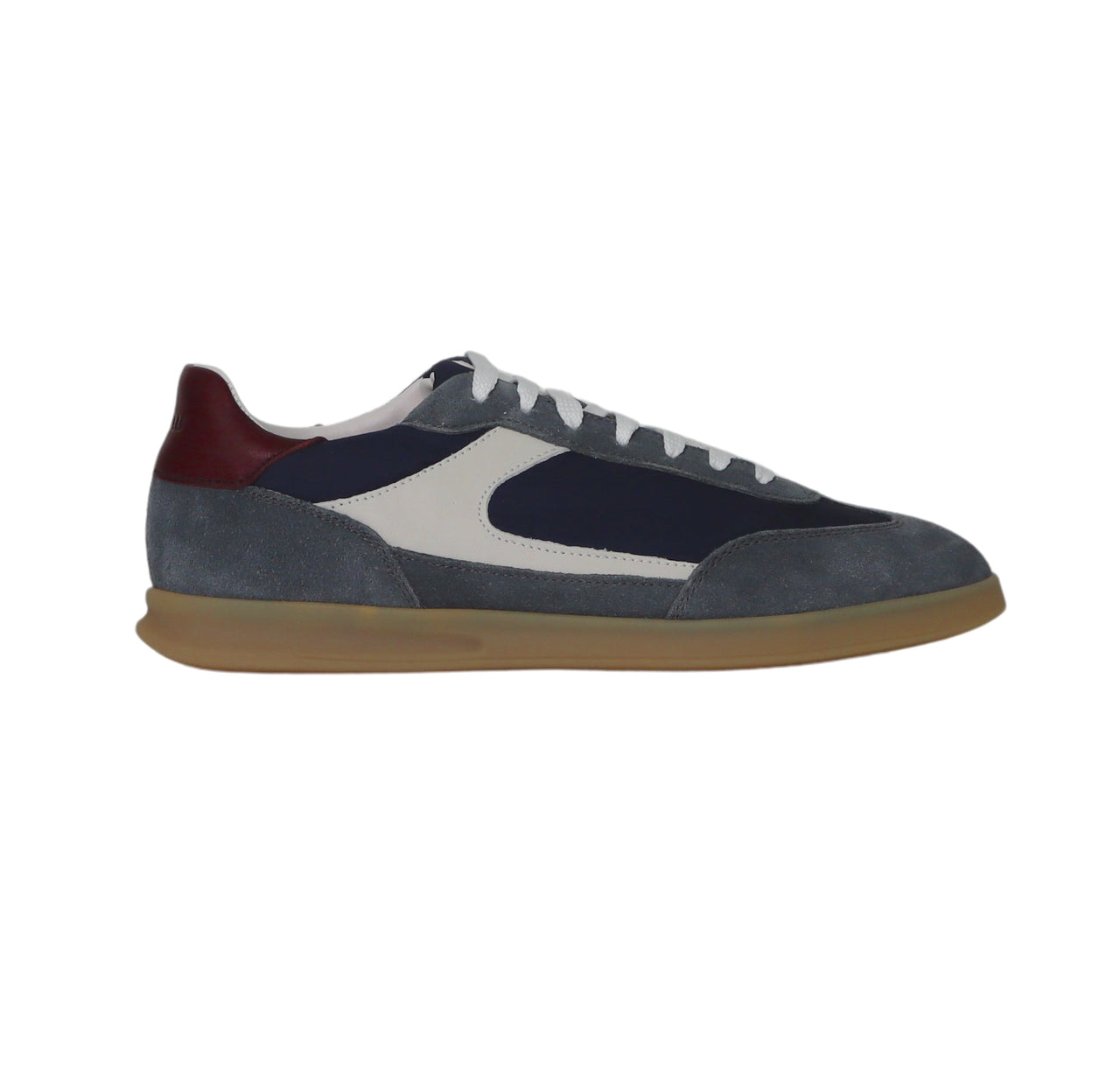 FRAU scarpe sneaker uomo tessuto pelle scamosciata 22D1 149 SIBERIA BLU BIANCO estate 2025