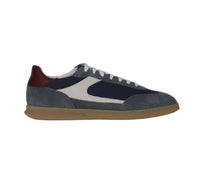 Thumbnail for FRAU scarpe sneaker uomo tessuto pelle scamosciata 22D1 149 SIBERIA BLU BIANCO estate 2025