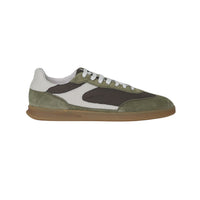 Thumbnail for FRAU scarpe sneaker uomo tessuto pelle scamosciata 22D1 149 PRATO VERDE BIANCO estate 2025