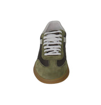 Thumbnail for FRAU scarpe sneaker uomo tessuto pelle scamosciata 22D1 149 PRATO VERDE BIANCO estate 2025