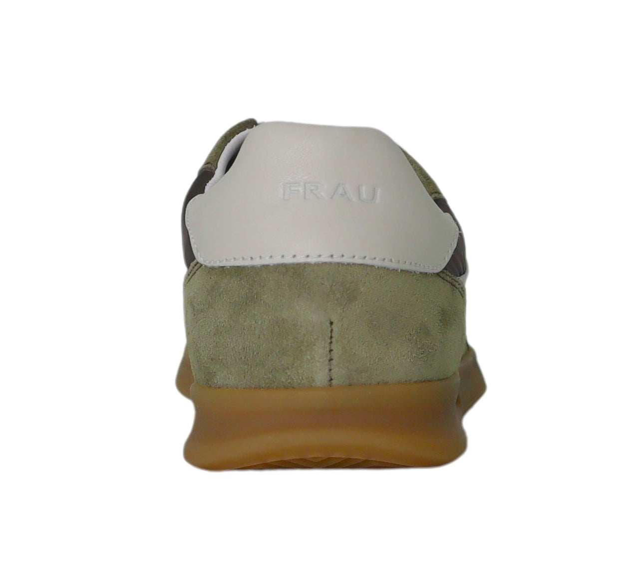FRAU scarpe sneaker uomo tessuto pelle scamosciata 22D1 149 PRATO VERDE BIANCO estate 2025
