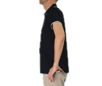 Thumbnail for TAKE TWO polo uomo manica corta senza bottoni cotone UKE7030 NERO BIANCO estate 2025