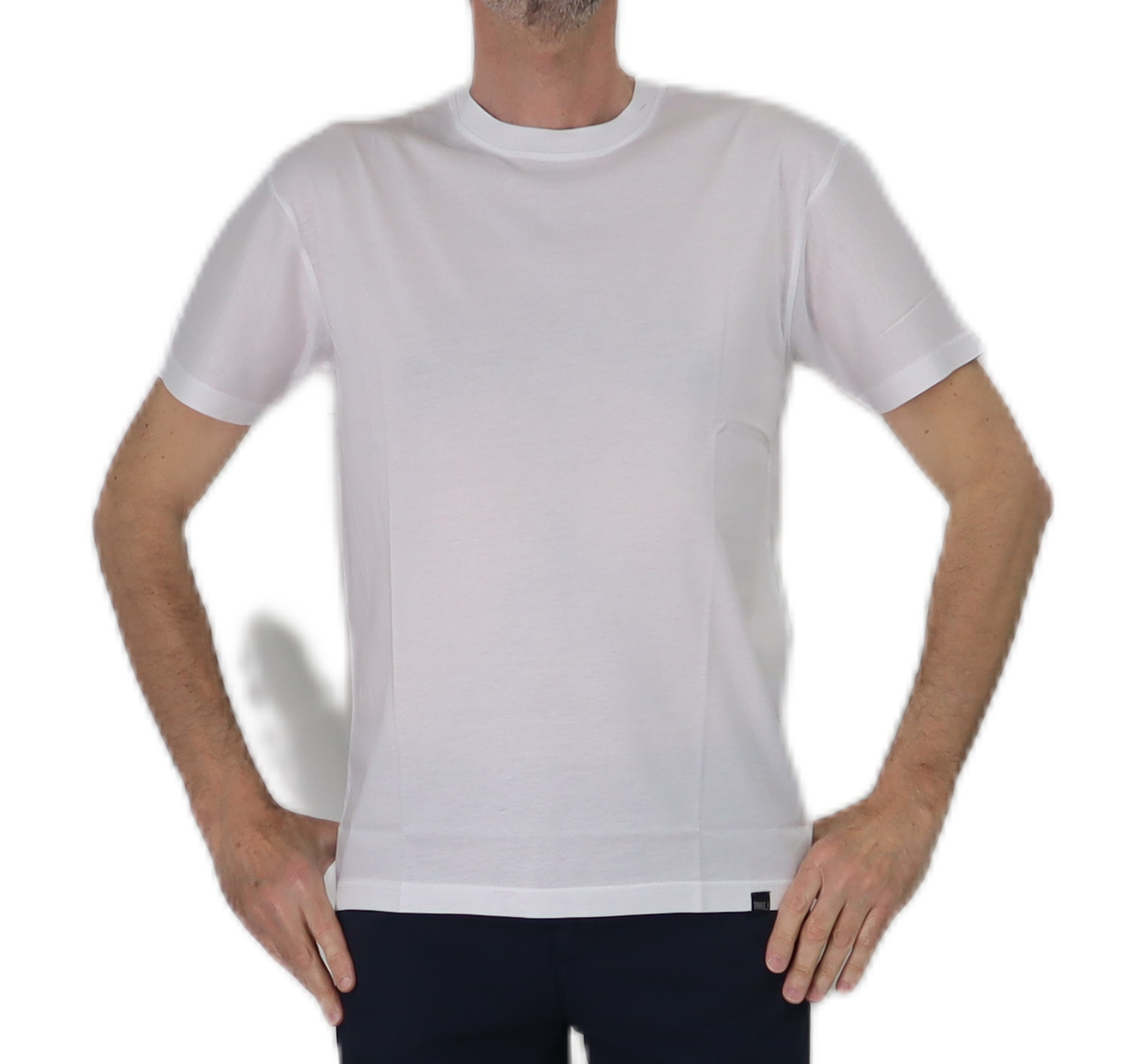 TAKE TWO t-shirt uomo cotone modal girocollo manica corta UKE7802 BIANCO estate 2025