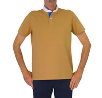 Thumbnail for TAKE TWO polo uomo manica corta collo coreana cotone UKE7053 NOCE BEIGE estate 2025
