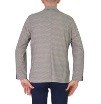 Thumbnail for DISTRETTO 12 giacca uomo no stiro stretch leggera JACKET LUCCA GA1595 0041 BEIGE BLU estate 2025