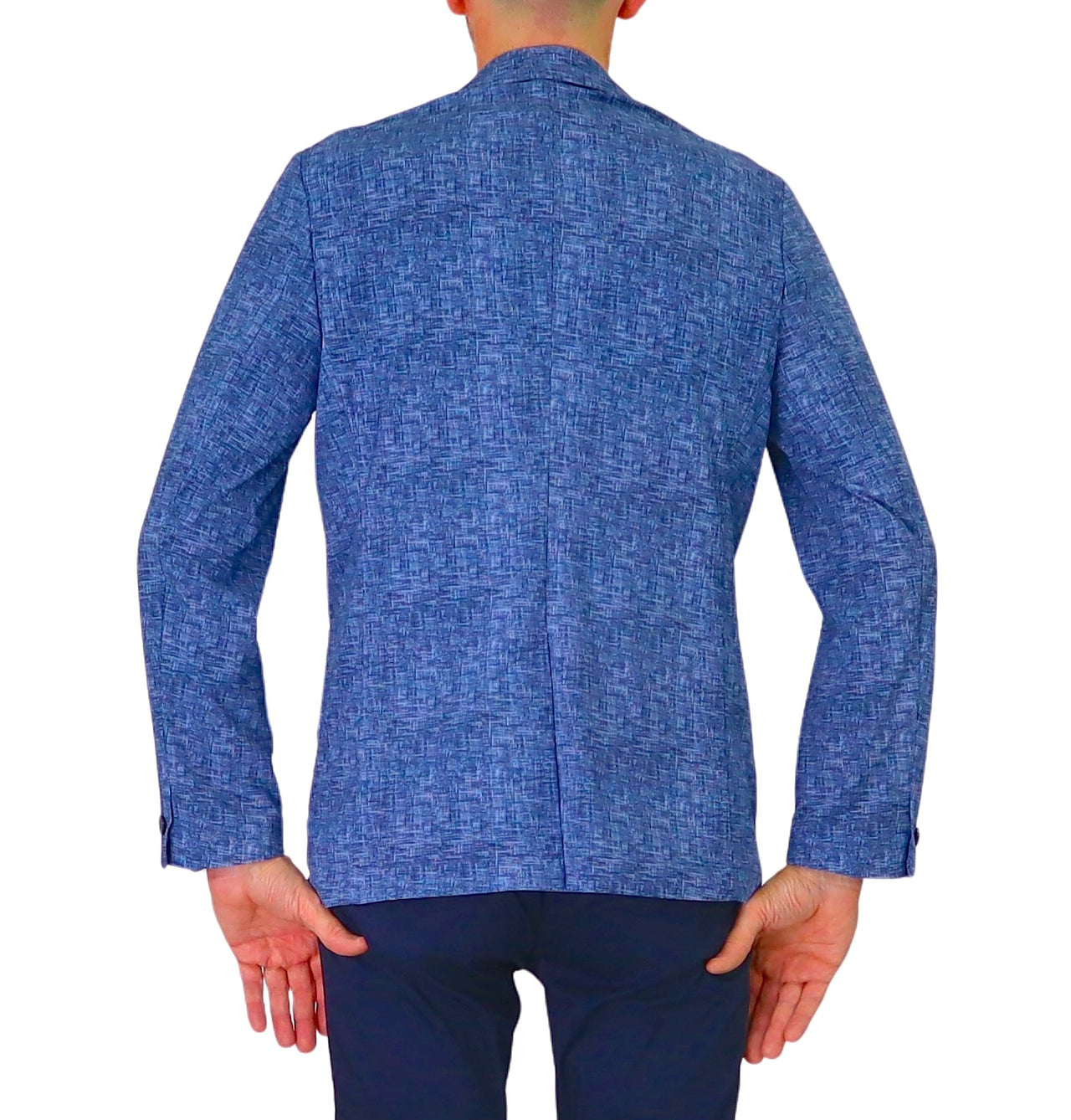 DISTRETTO 12 giacca uomo no stiro stretch leggera JACKET LIV GA1595 0003 BLU estate 2025