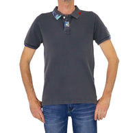 Thumbnail for SHOCKLY polo uomo manica corta cotone POLO HAND FLORIDA 2X6306 ANTRAX GRIGIO estate 2025