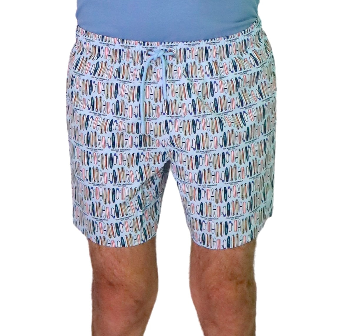 COLMAR boxer costume mare uomo fantasia 7269A 3ZD PALMBEACH 39 CELESTE estate 2025