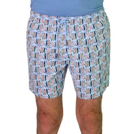 Thumbnail for COLMAR boxer costume mare uomo fantasia 7269A 3ZD PALMBEACH 39 CELESTE estate 2025