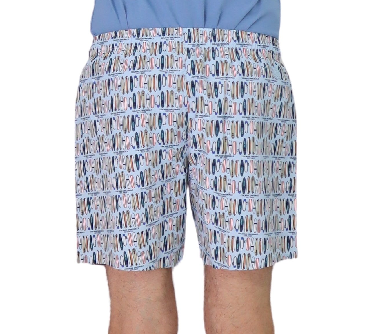 COLMAR boxer costume mare uomo fantasia 7269A 3ZD PALMBEACH 39 CELESTE estate 2025