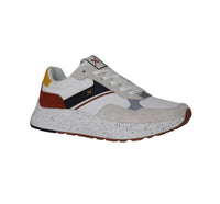 Thumbnail for FRAU scarpe sneaker uomo tessuto pelle scamosciata X002 129  BIANCO BEIGE CUOIO estate 2025
