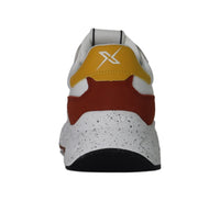 Thumbnail for FRAU scarpe sneaker uomo tessuto pelle scamosciata X002 129  BIANCO BEIGE CUOIO estate 2025