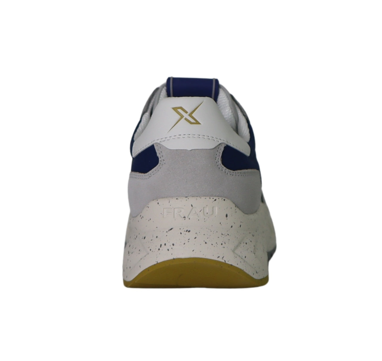 FRAU scarpe sneaker uomo tessuto pelle scamosciata X002 129 GRIGIO BLU BIANCO estate 2025